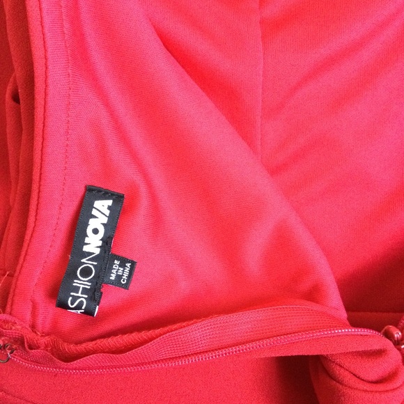 Fashion Nova Red Jumpsuit Sleeveless Size M - Picture 6 of 7